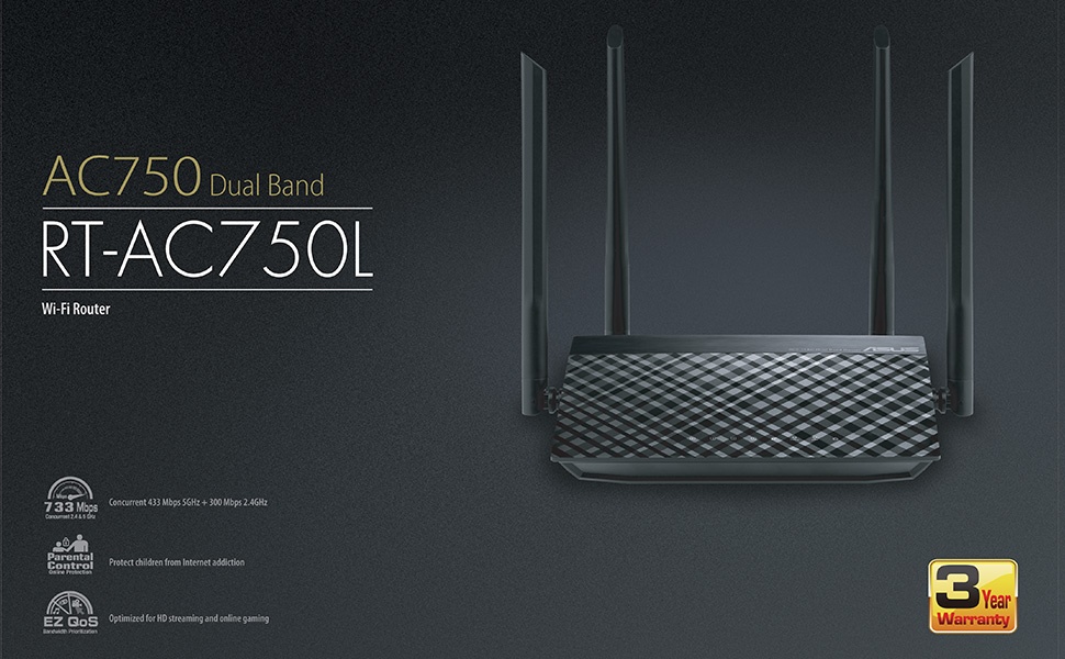 ASUS RT-AC750L 2.4Ghz / 5Ghz - 3