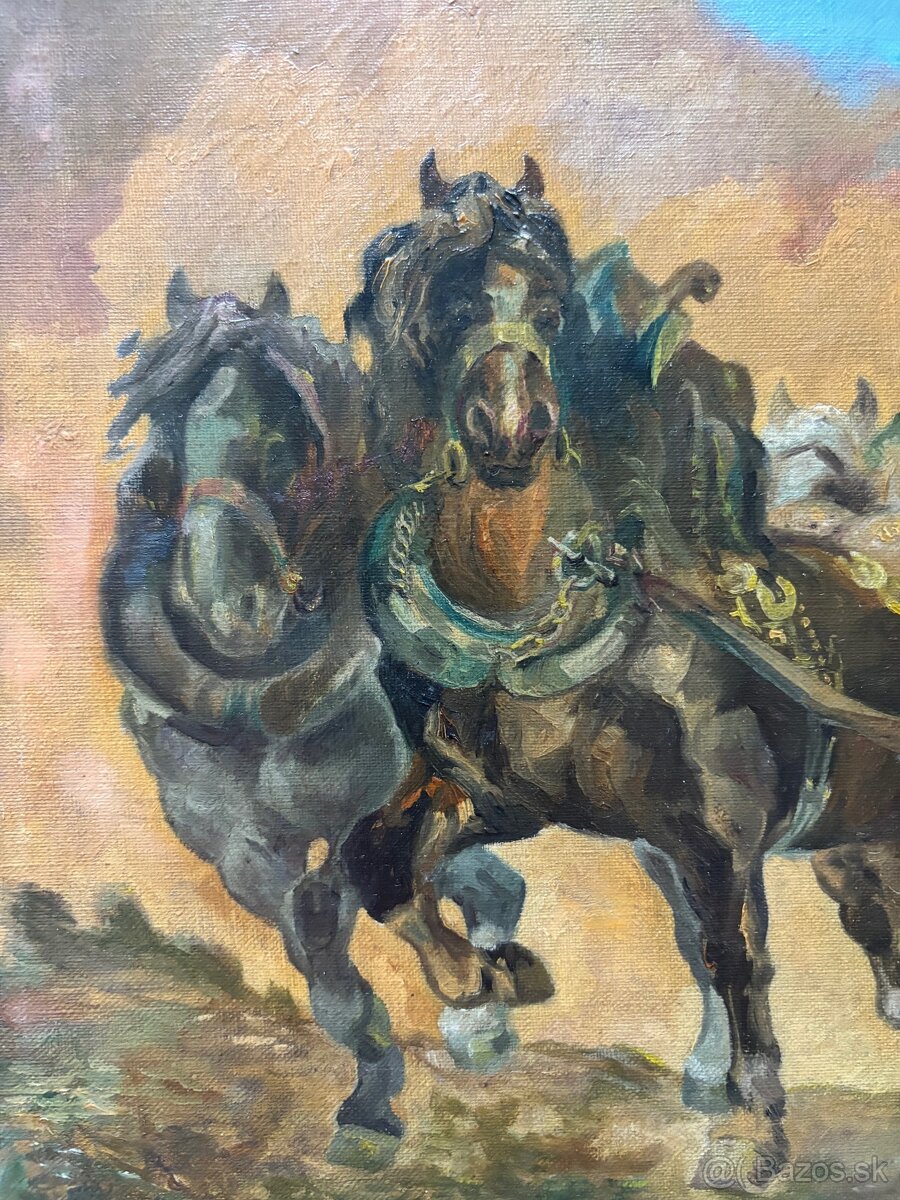 Obraz H. Raszyk 1932, olejomalba na plátně 45x55 - 3