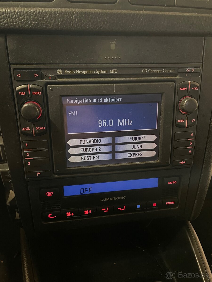 VW autorádio MFD 1 - 3