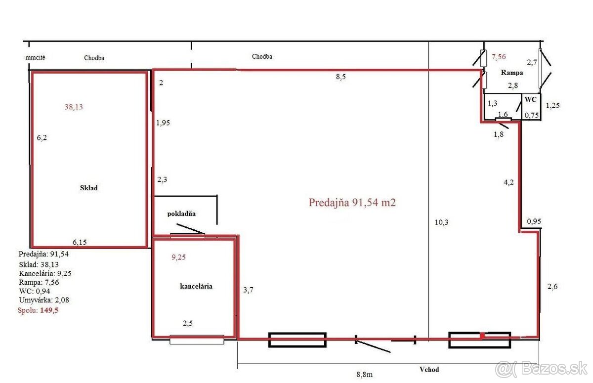 Obchodné priestory, Trenčín, Zámostie - 3