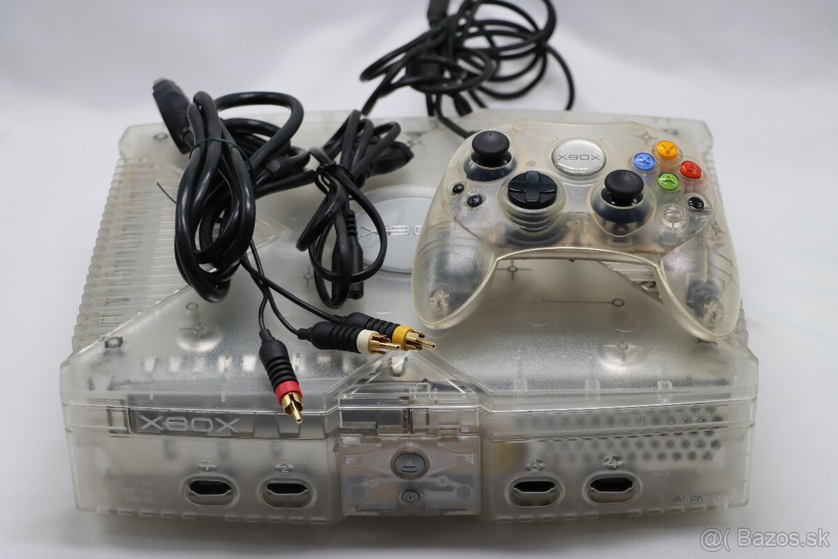 Xbox Classic Crystal • Originál komplet • Raritná verzia - 3