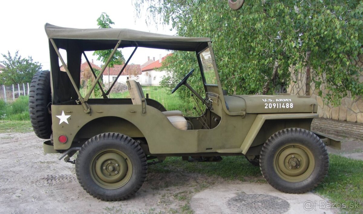 Predám Jeep Willys CJ-AAA po komplet GO - - 3