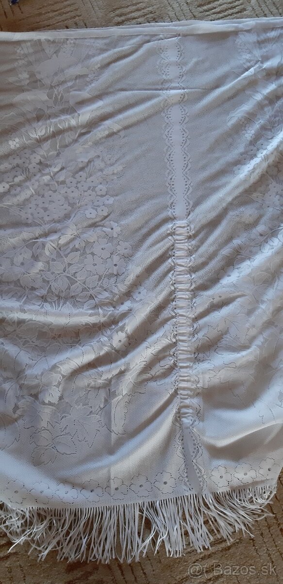 Záclony – biele, vzorované, mix - 3