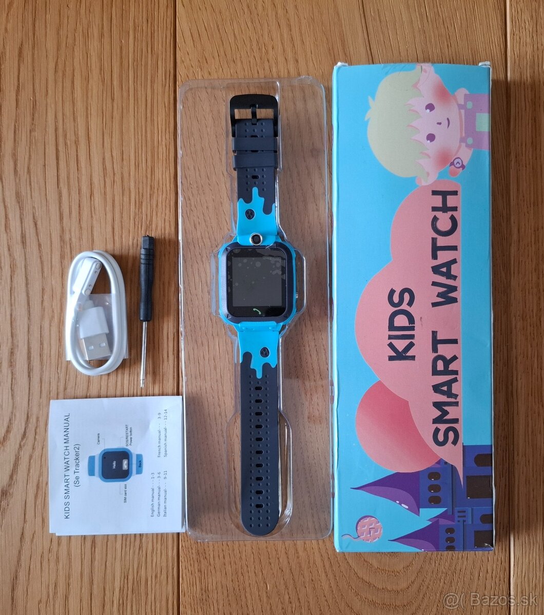 Detské smart hodinky s GPS, kamerou a SOS funkciou - 3