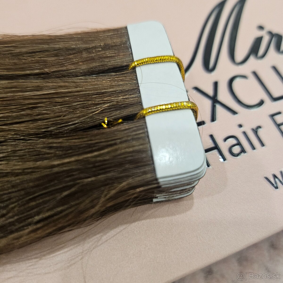 🖤 Tape-in predĺženie vlasov #6 – Hnedá - 3