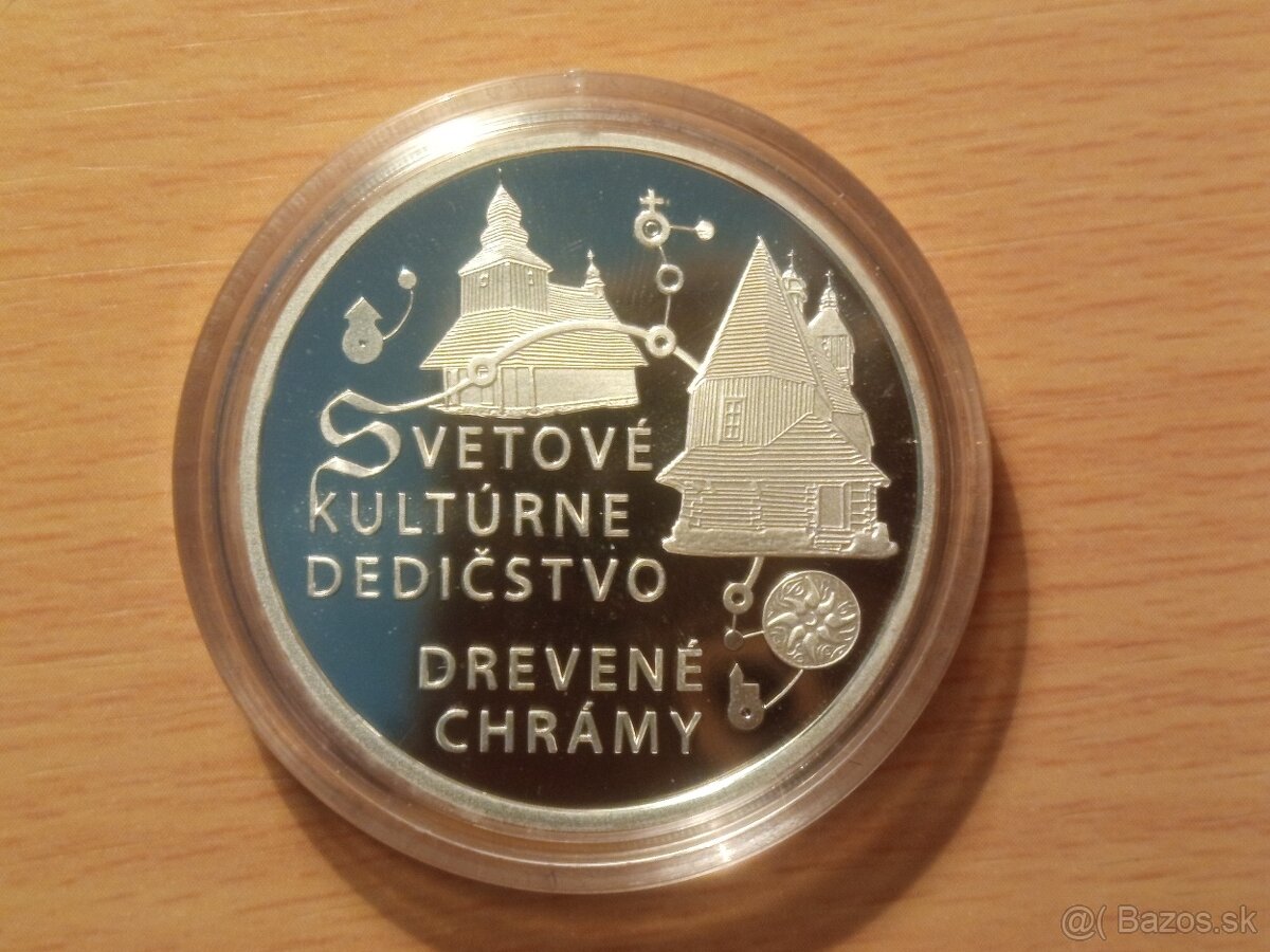 Drevené chrámy 10€ 2010 PROOF – Investičné striebro - 3
