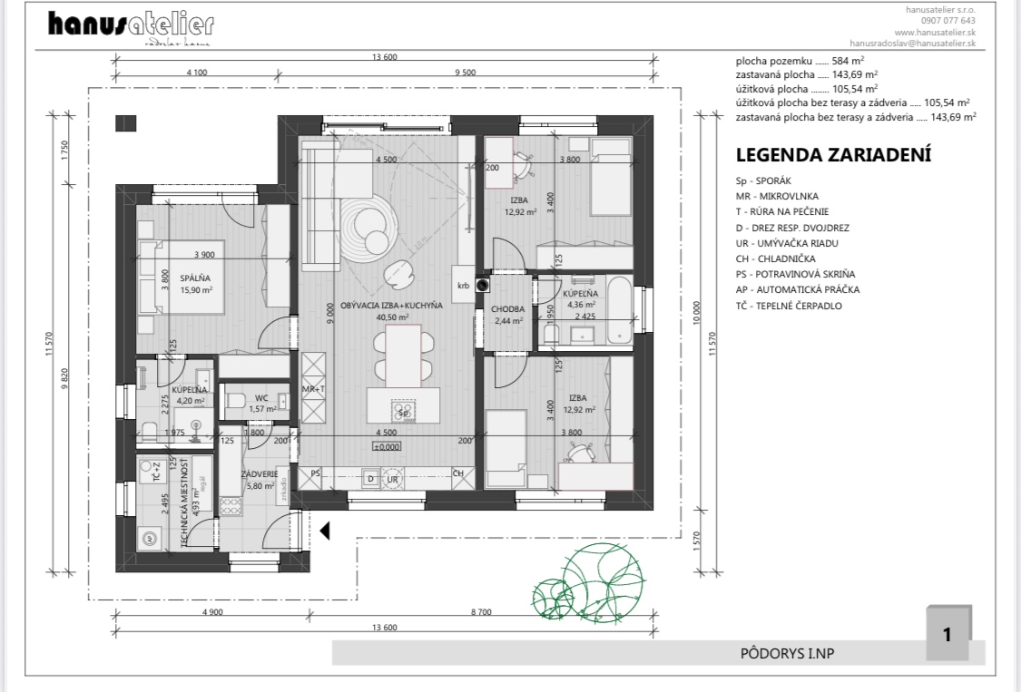 Na predaj novostavba 4-izbového bungalovu v Bielom Kostole - 3