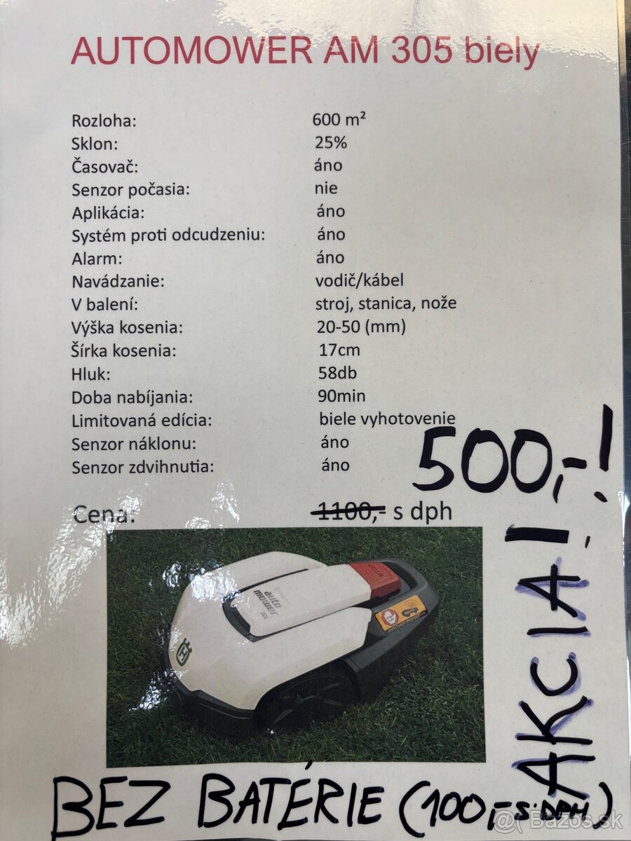 Robotická kosačka Husqvarna automower 305 - 3