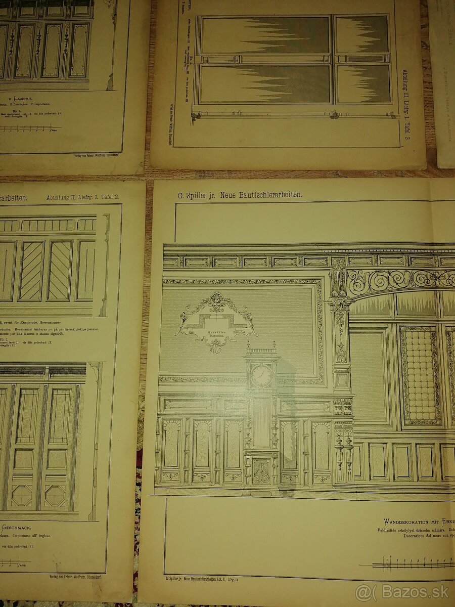 Staré návrhy interiérov. - 3