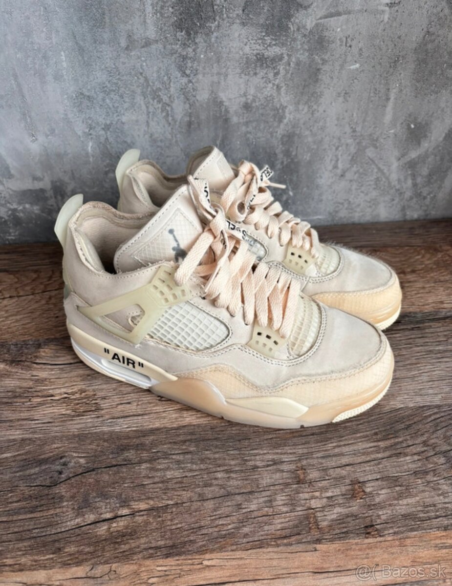 Jordan 4 retro off white sail - 3