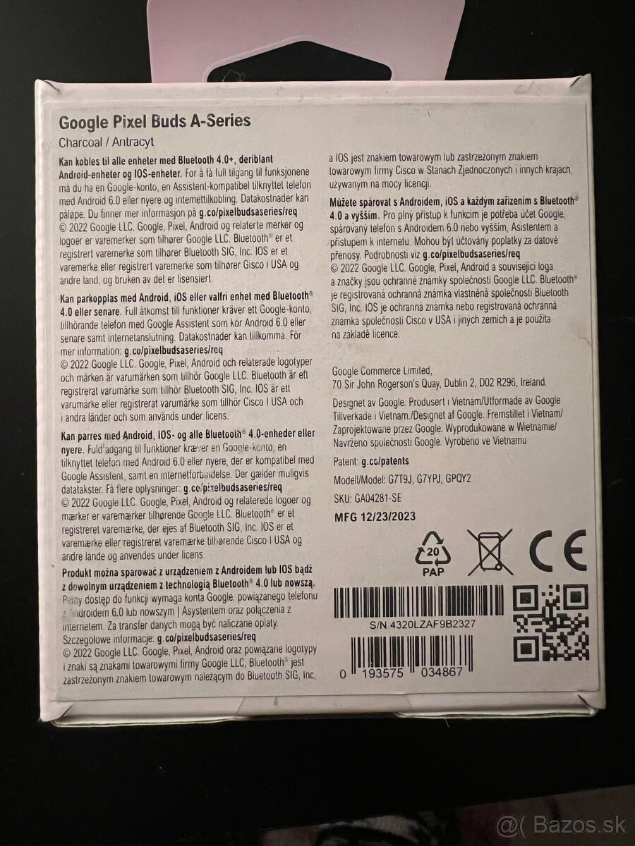 PREDÁM nové slúchadla Pixel Buds - 3