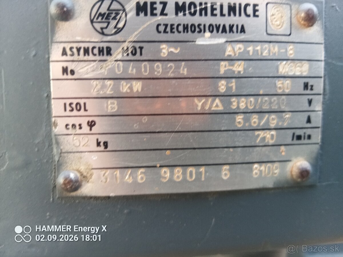 Elektromotor 2,2kW , 710ot. - 3