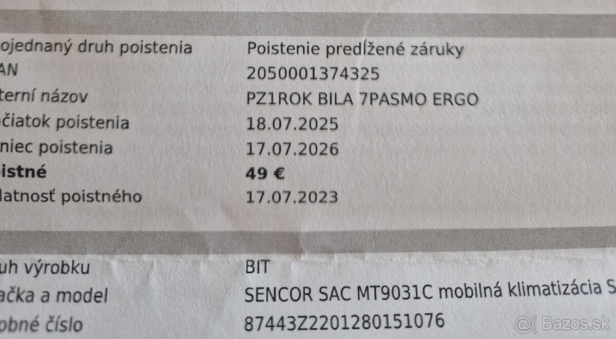 Prenosná klimatizácia Sencor SAC MT9031C - 3