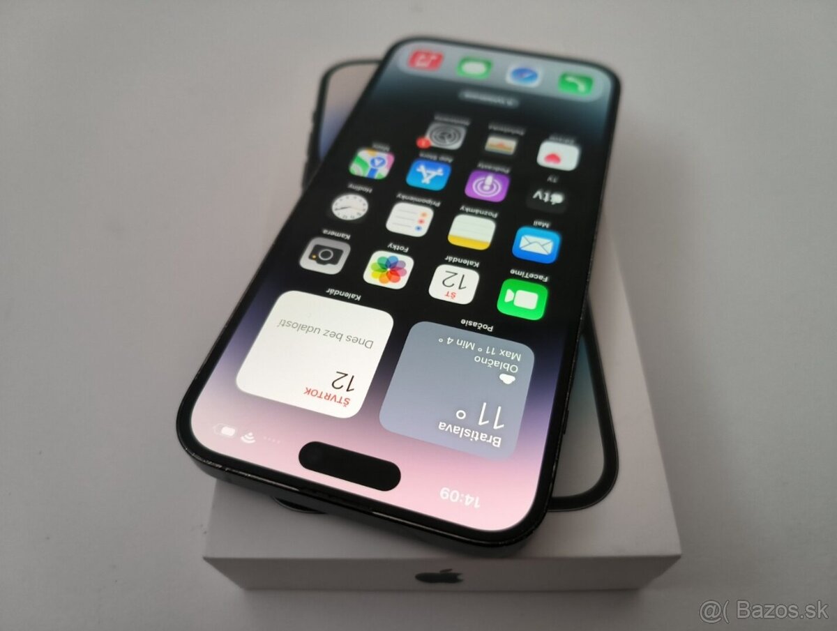 apple iphone 14 PRO 128gb Space Black / Batéria 100% - 3