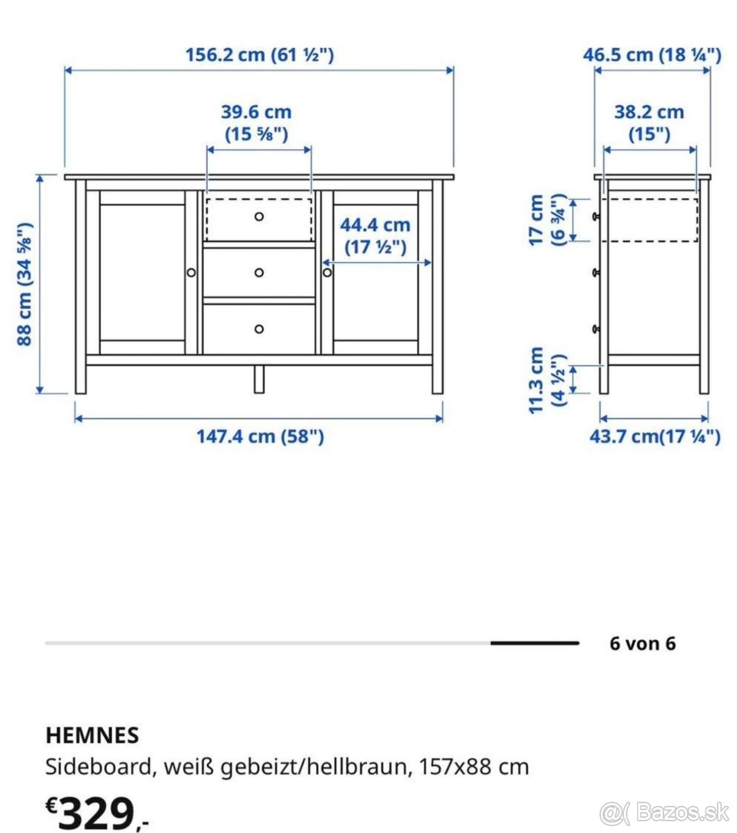IKEA Hemnes komoda pribornik - 3