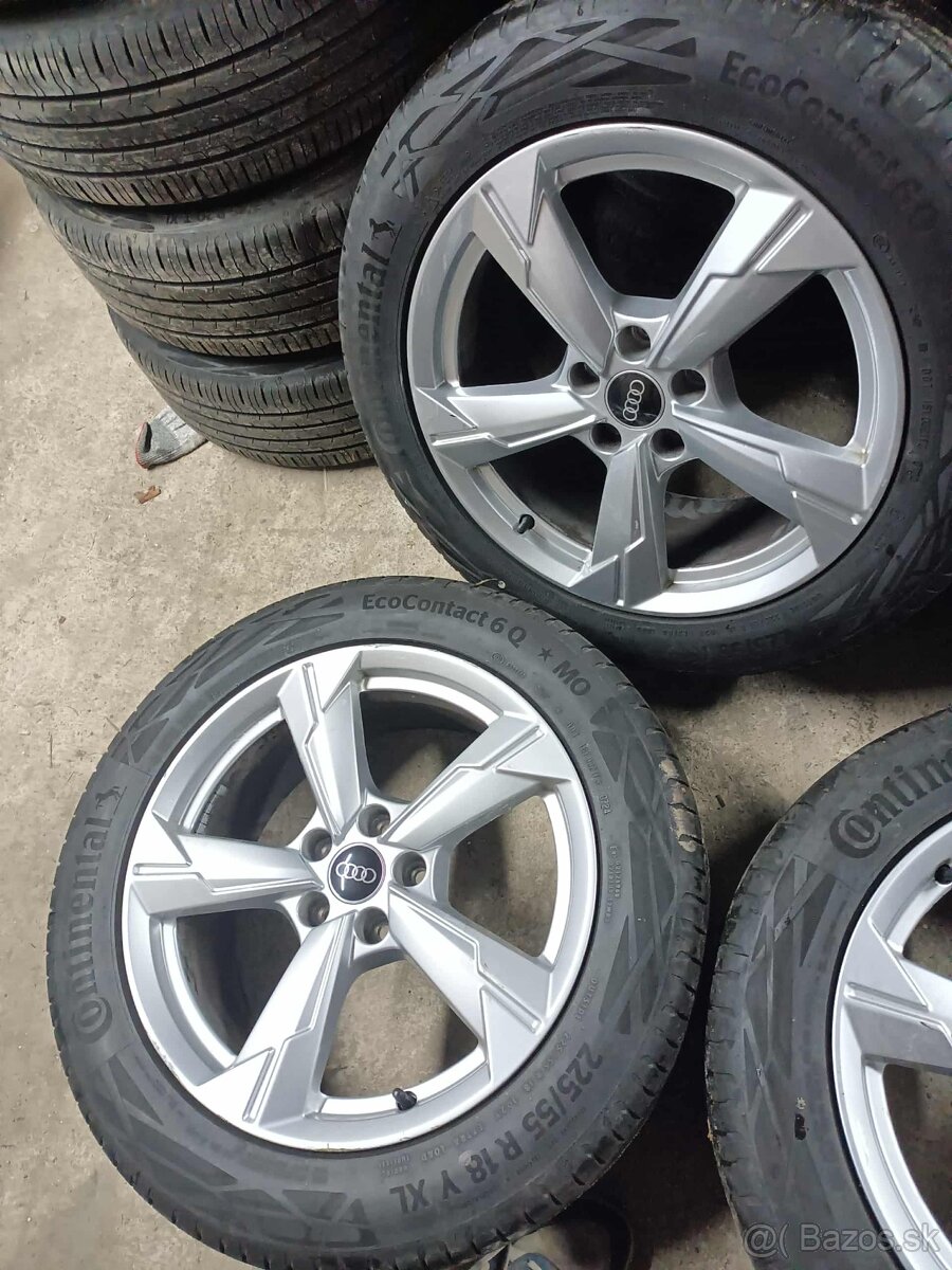 4ks alu disky orig. Audi 5x112 R18 letné 6mm 225/55 r18 - 3