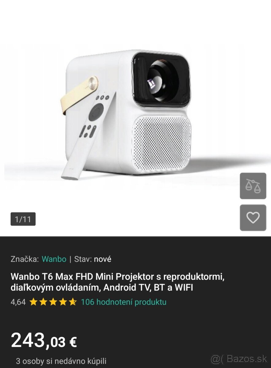 Projektor Wanbo T6 Max - 3