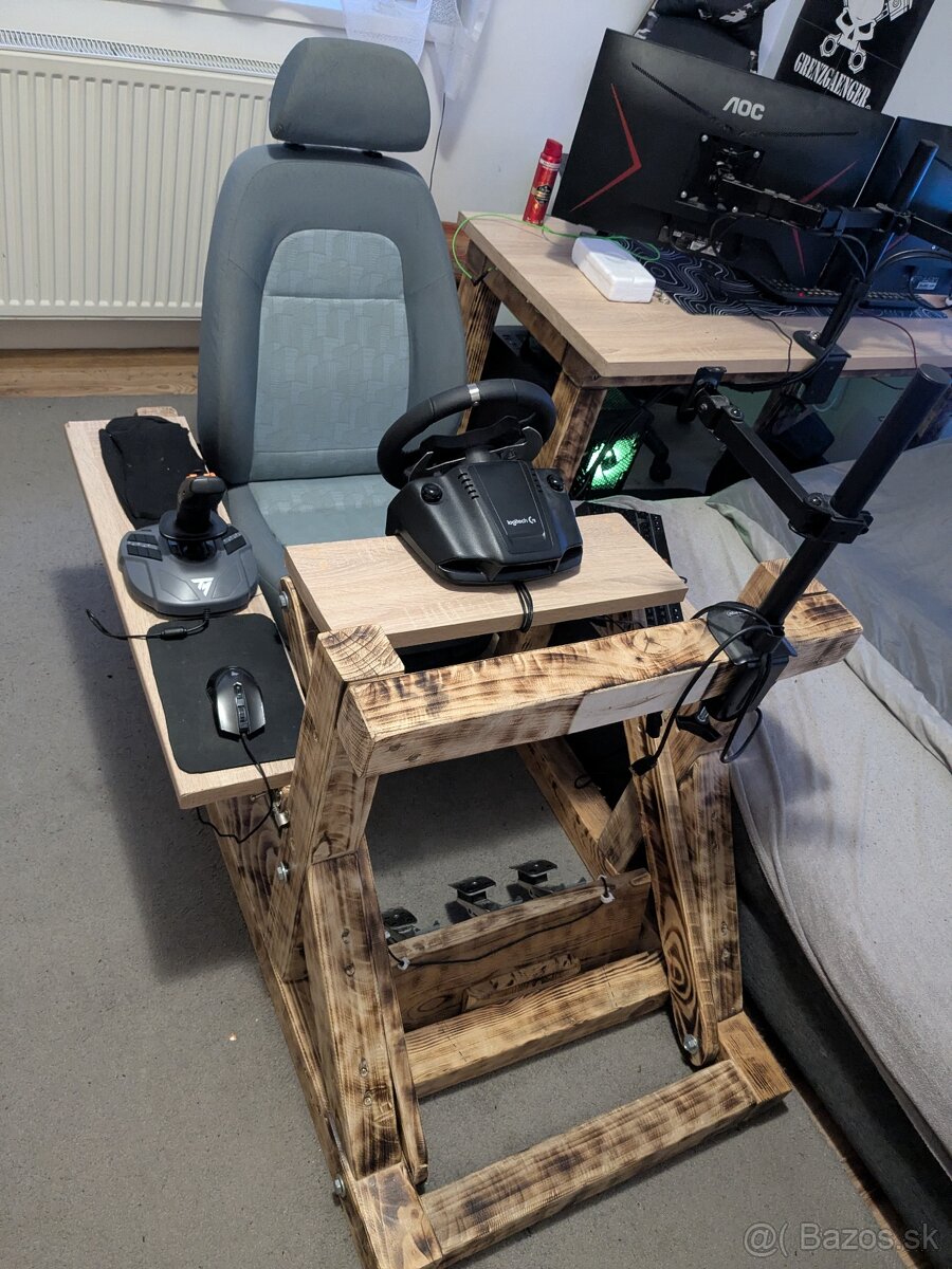 Domáci custom Playseat z dreva. - 3