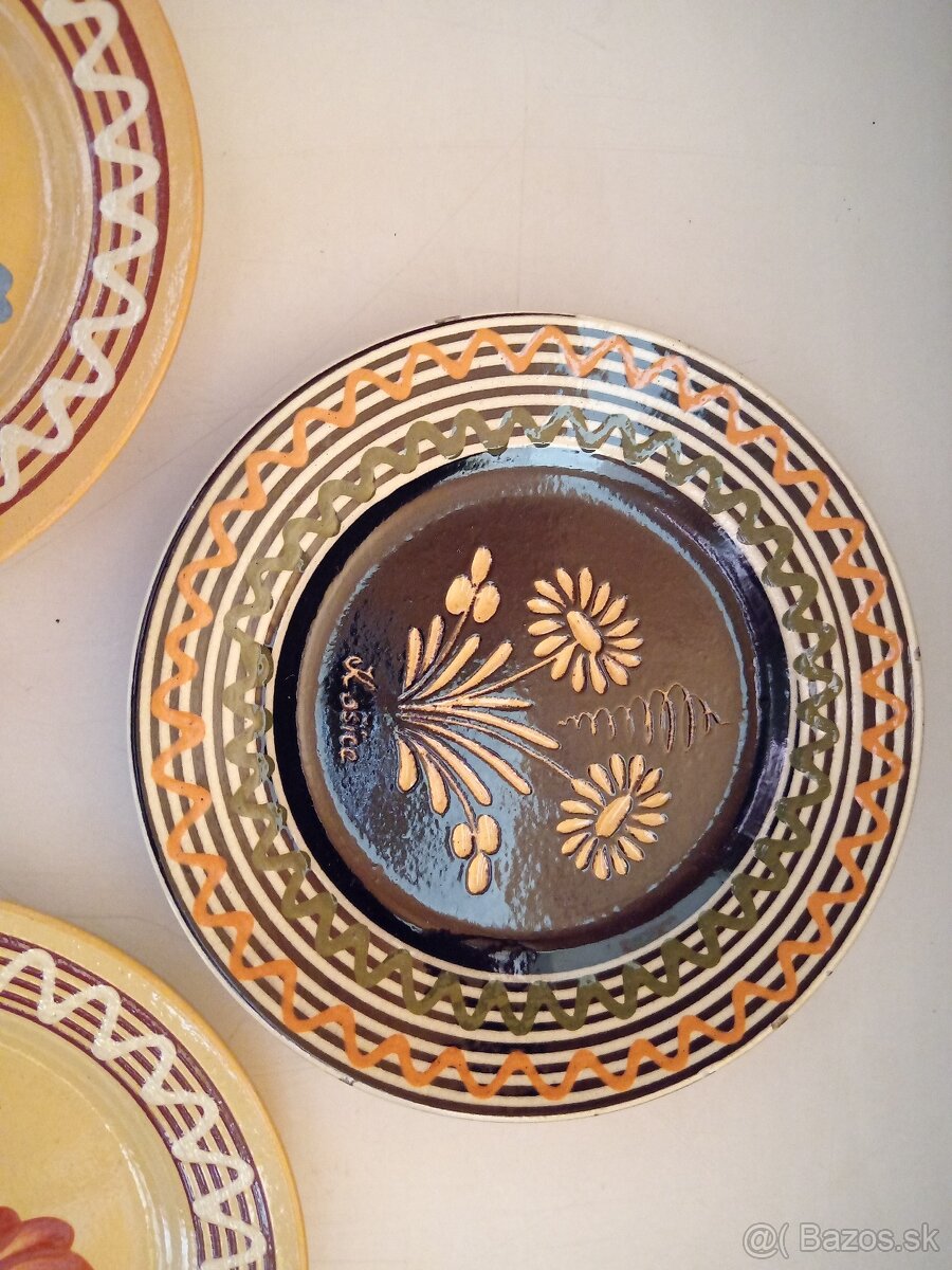Keramické tanieriky, keramika, starožitnosti - 3