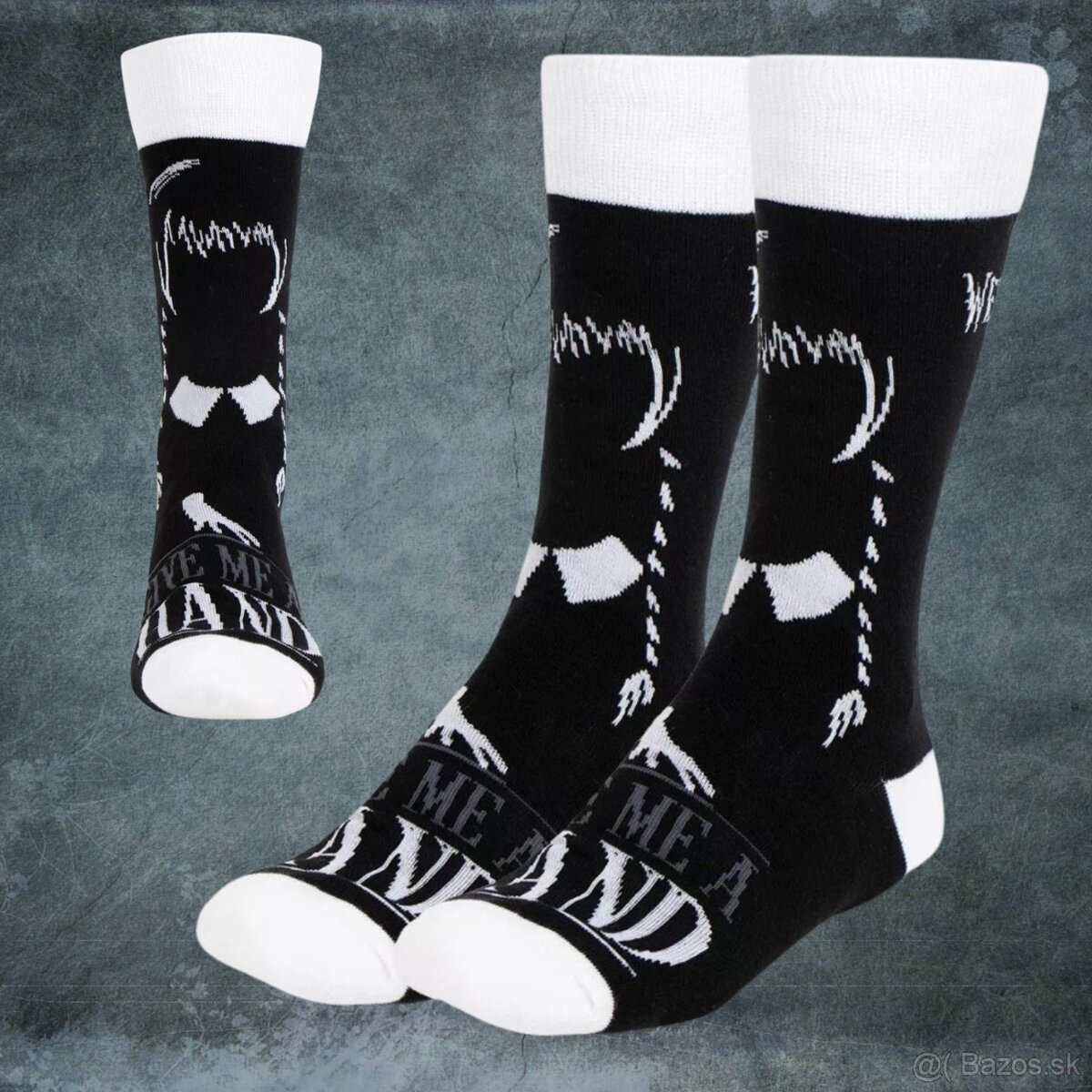 Set 3 párov dámskych ponožiek Wednesday + spona do vlasov - 3