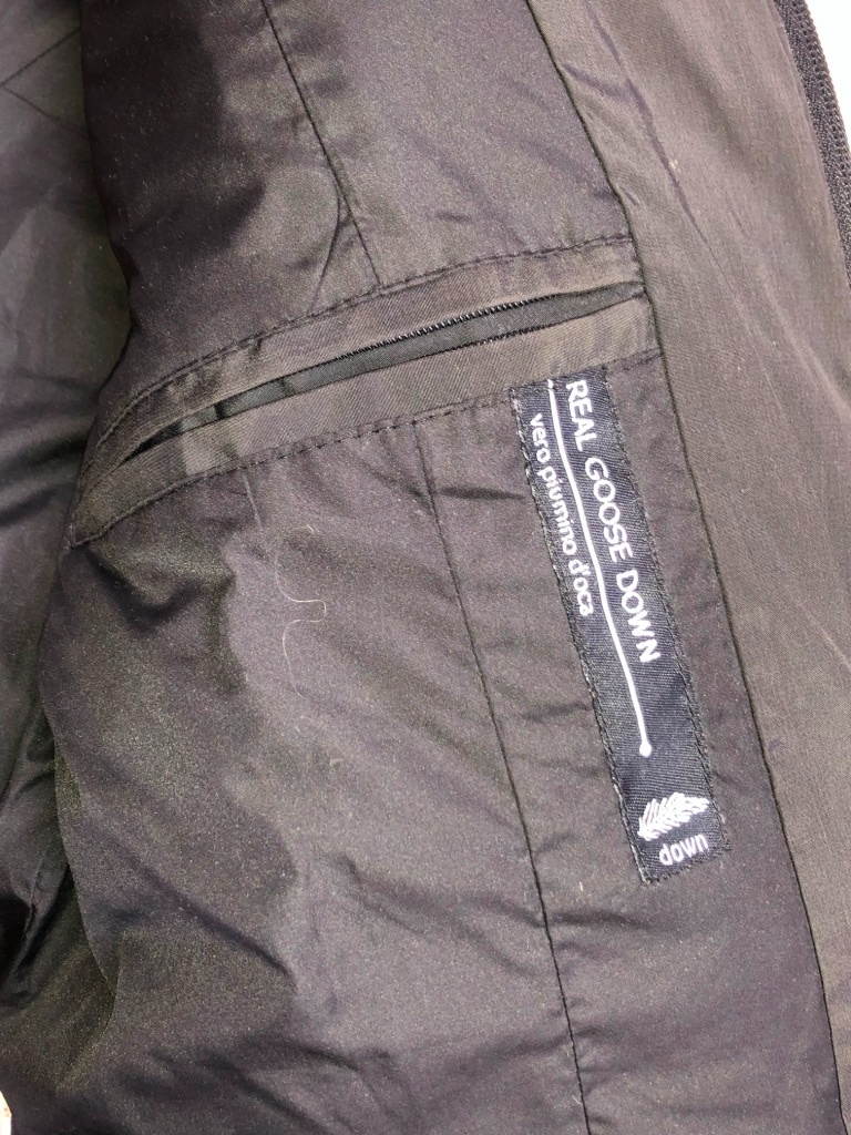 tepla bunda, husacie paperie,vel M - 3