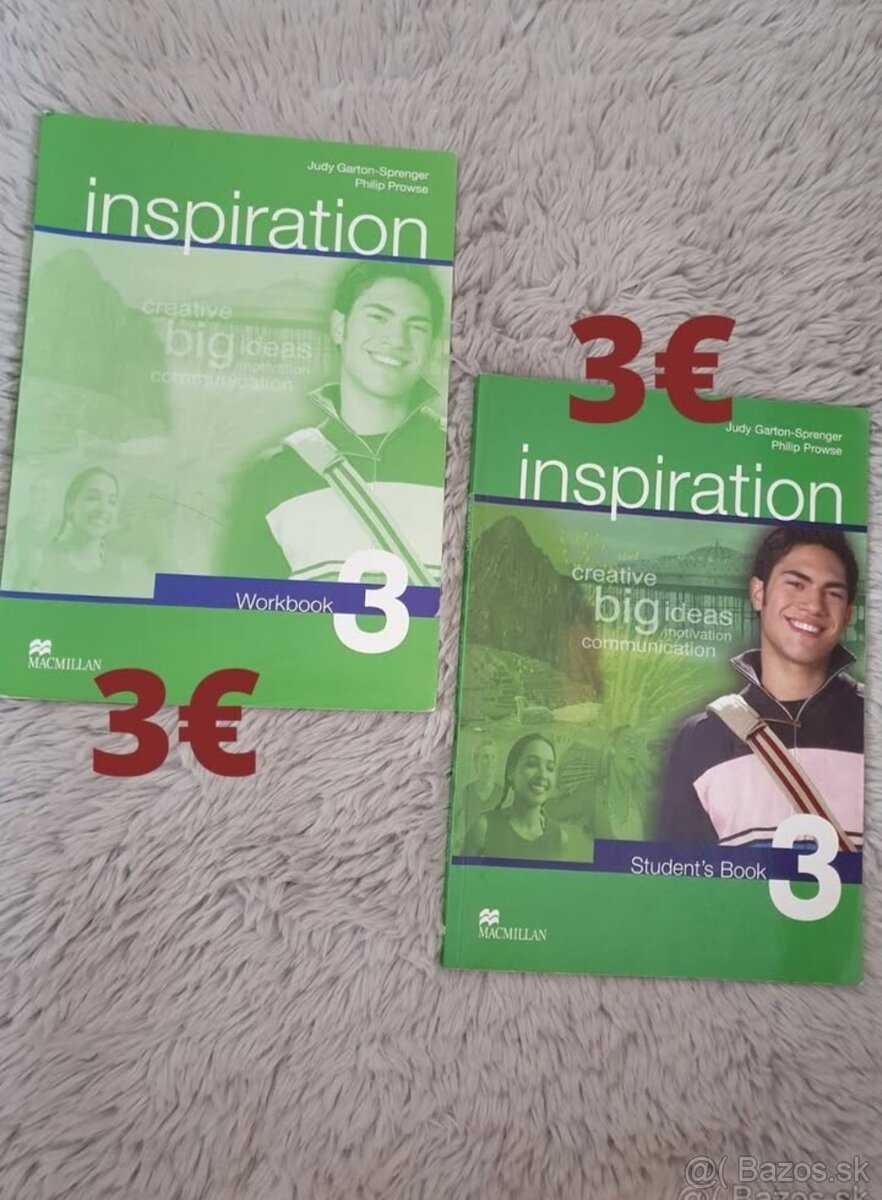 Učebnice Inspiration - Work book, Student book 1,2,3 - 3