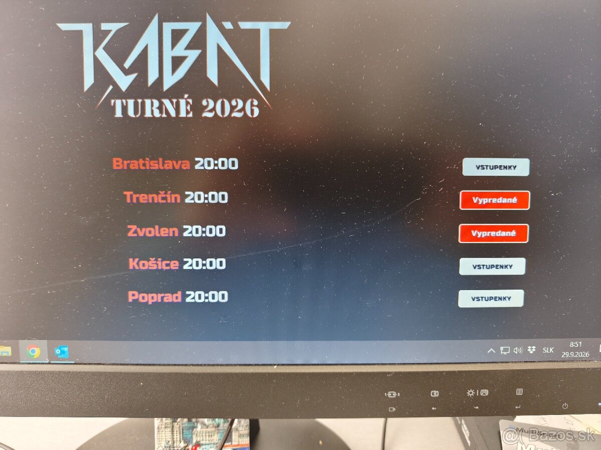 Predám vstupenky na Kabát - 3
