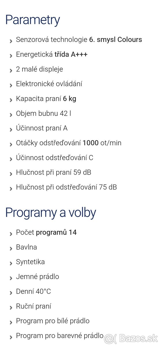 Predám práčku Whirlpool WTLS 60810 Aquastop - 3