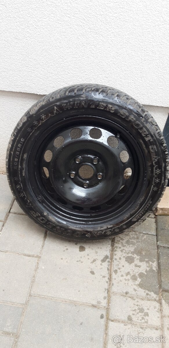Ponúkam disk so zimnymi pneu.205/55R16 z VW Touran - 3