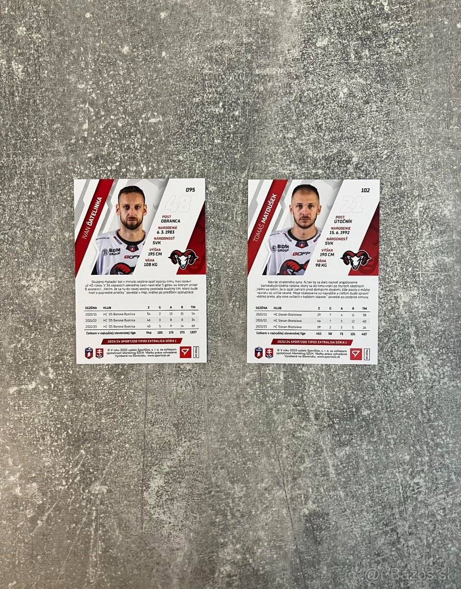 Hokejové kartičky TIPOS EXTRALIGA 2023/2024 - 3