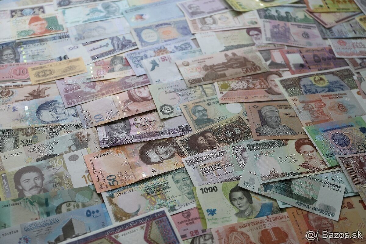 Unc bankovky 100 kusov mix - 3