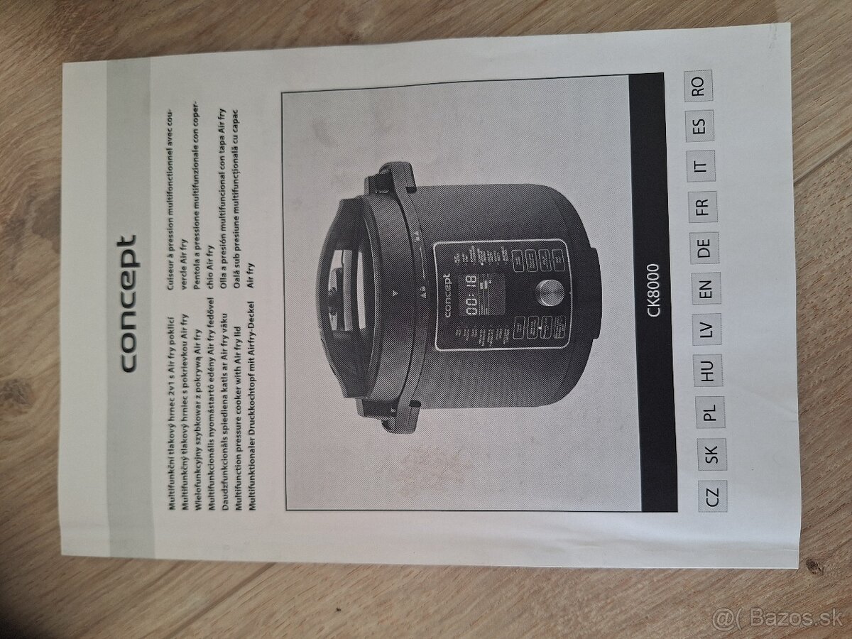 Multifunkčný hrniec Concept CK8000 (tlakový hrniec/fritéza) - 3