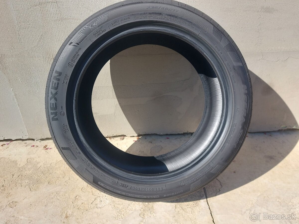 4ks NOVÉ 225/45 r17 letné NEXEN N'FERA SPORT, DOT2025 - 3