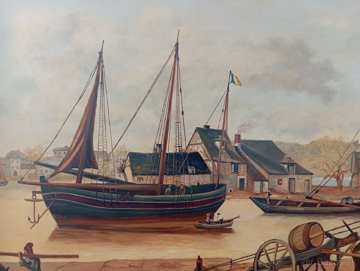 Obrovský krásny maľovaný obraz 120 x 84 cm - 3