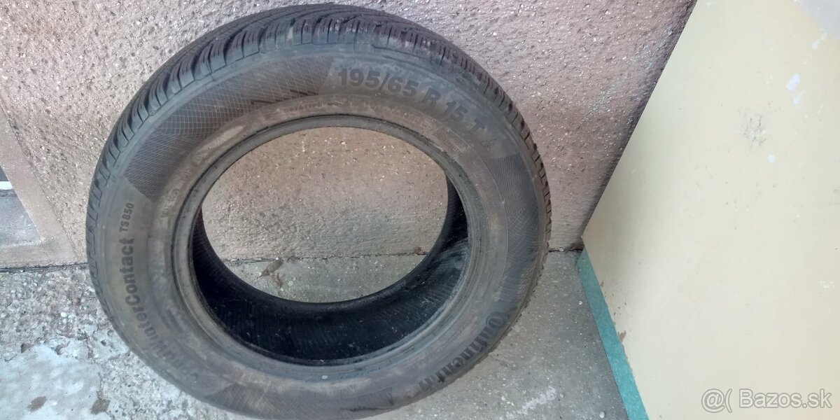 Predám 4 ks zimné pneu Continental 195/65 R15T - 3