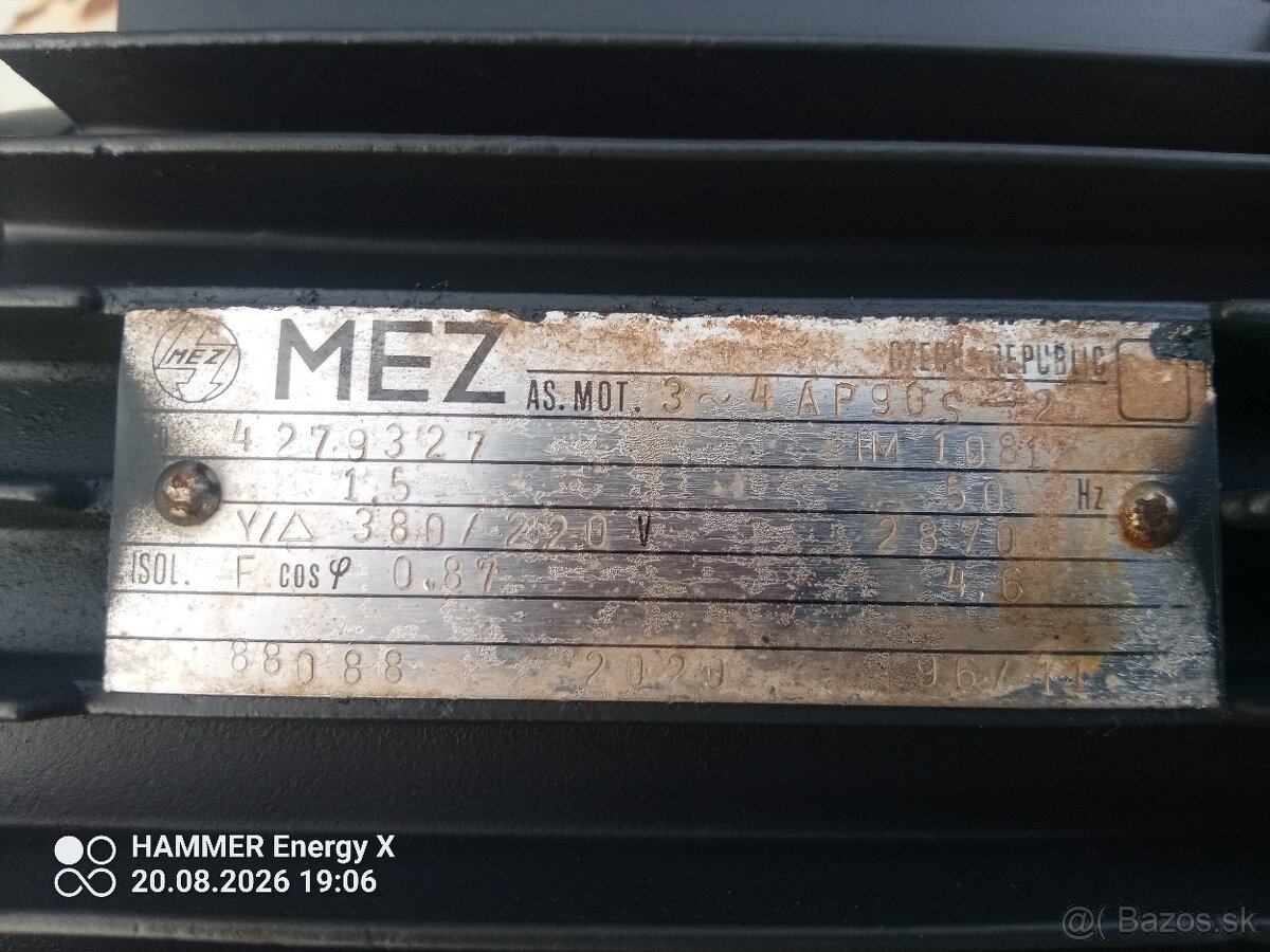 Elektromotor 1,5kW , 2870ot - 3