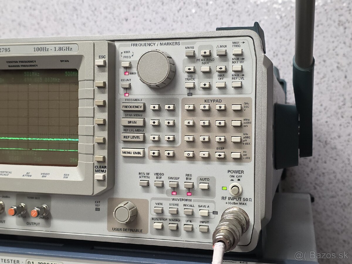 Tektronix 2795 》spektrálny analyzátor 》 100Hz - 1.8GHz - 3