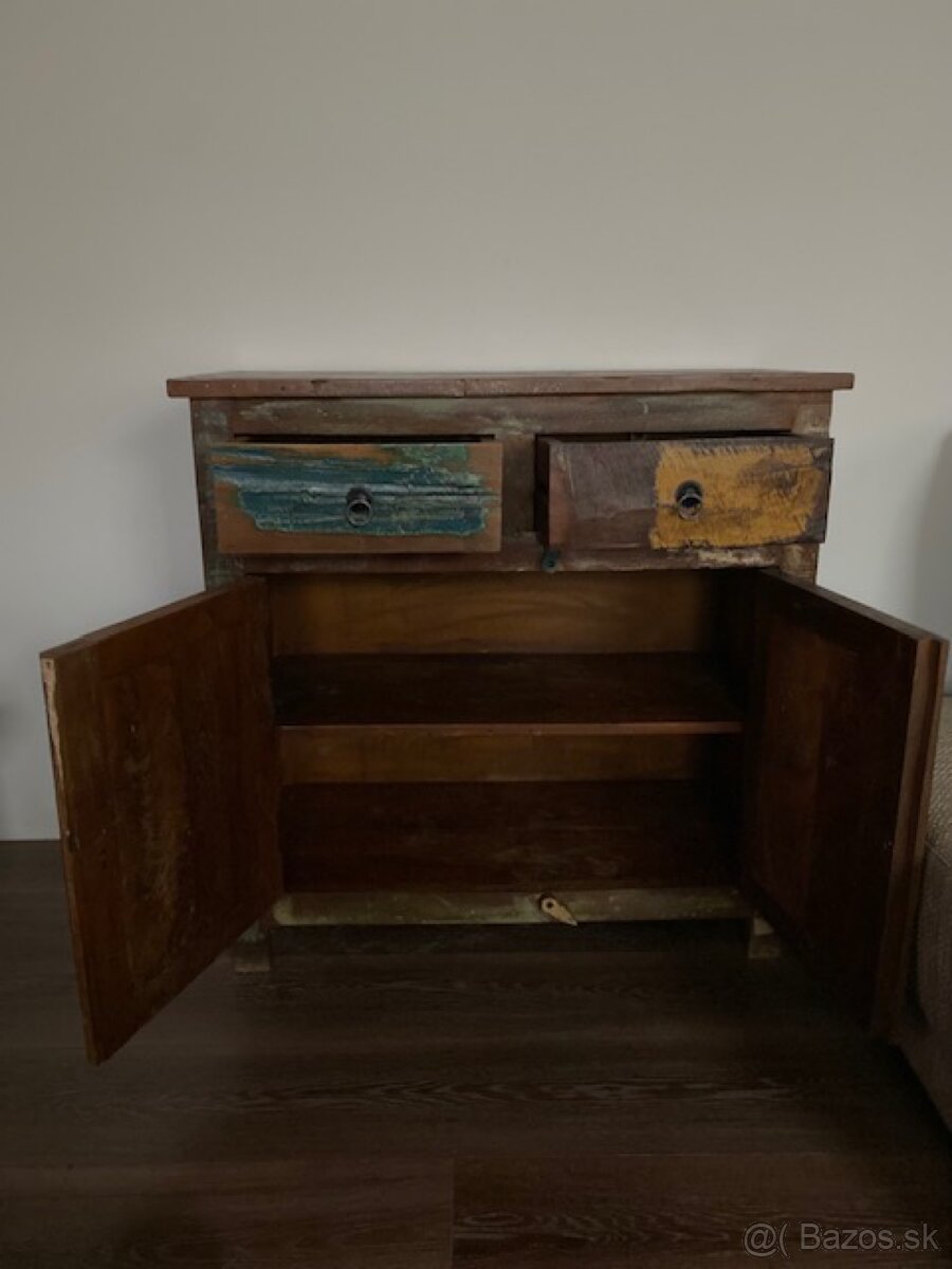 Komoda z recyklovaného dreva 85x85,2x40 - 3