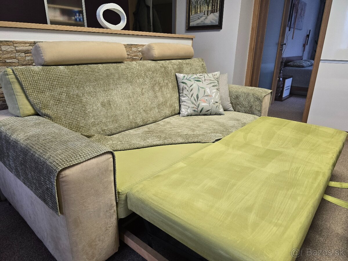 Rozkladacia sedačka s taburetom - 3