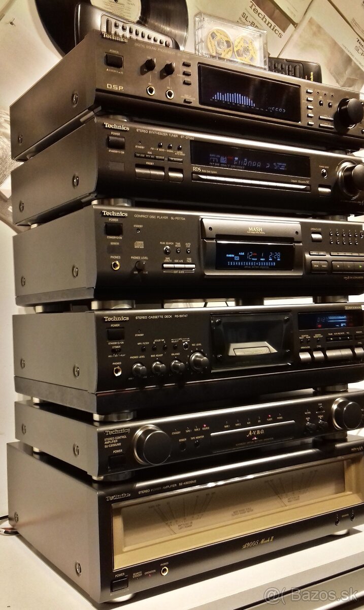 Zostava TECHNICS equalizer,tuner,CD,tape deck,predz,zos= X04 - 3
