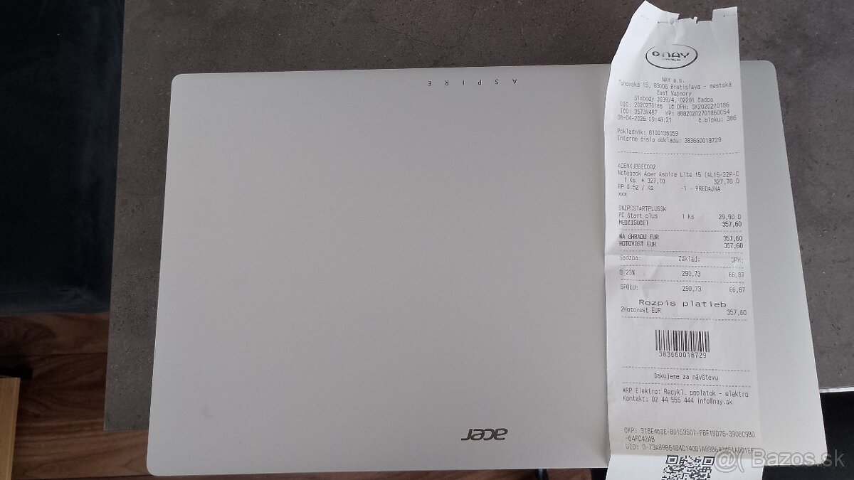 Notebook Acer Aspire lite - 3