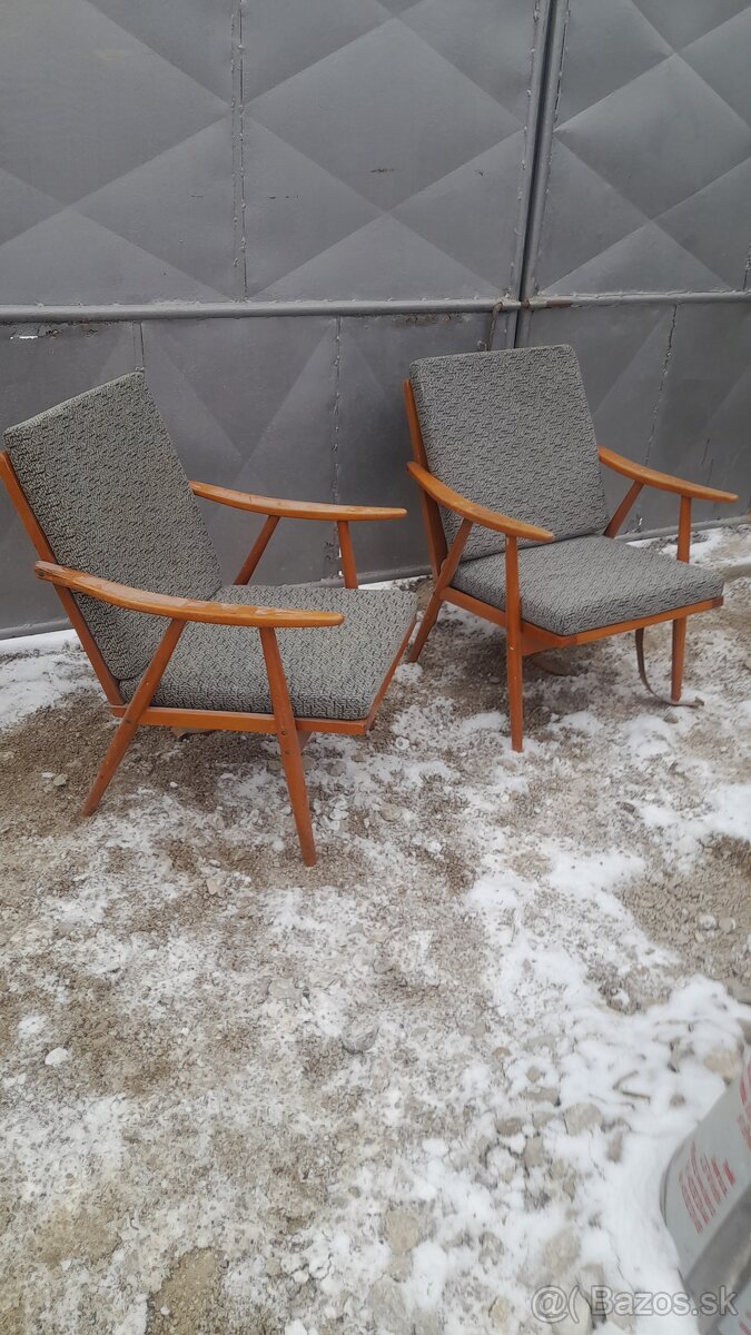 Retro kreslá 2kusy za 160eur - 3