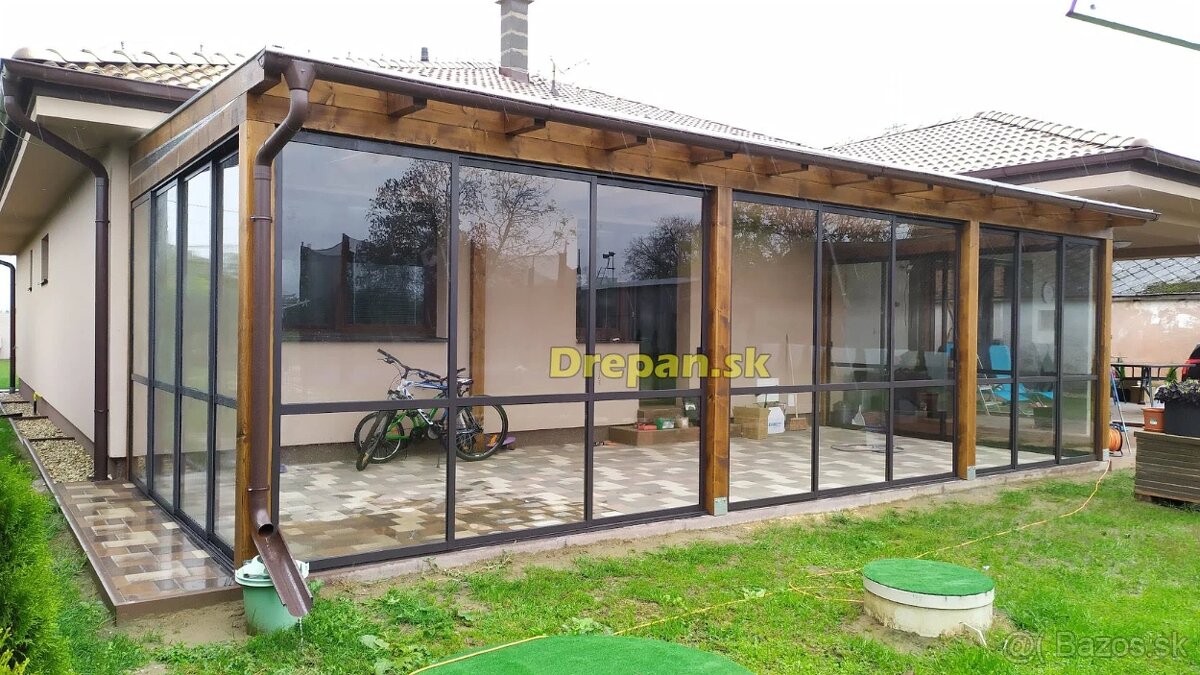 Zasklievanie teras / Zasklenie altanku . - 3