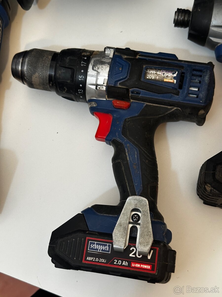 Sada AKU náradia Scheppach (+ 4x bateria a rychlonabijacka) - 3