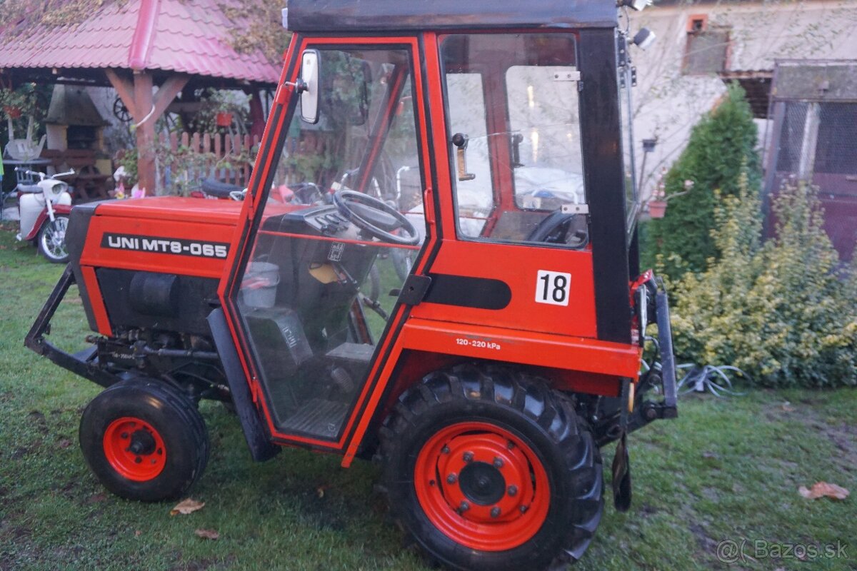 Traktor AGROZET UNI MT8-065 + vlečka, rotavátor, pluh - 3