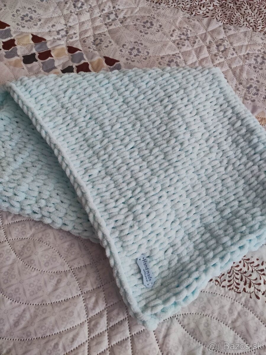 NOVÁ Bledomodrá deka z Alize Puffy Fine - 3