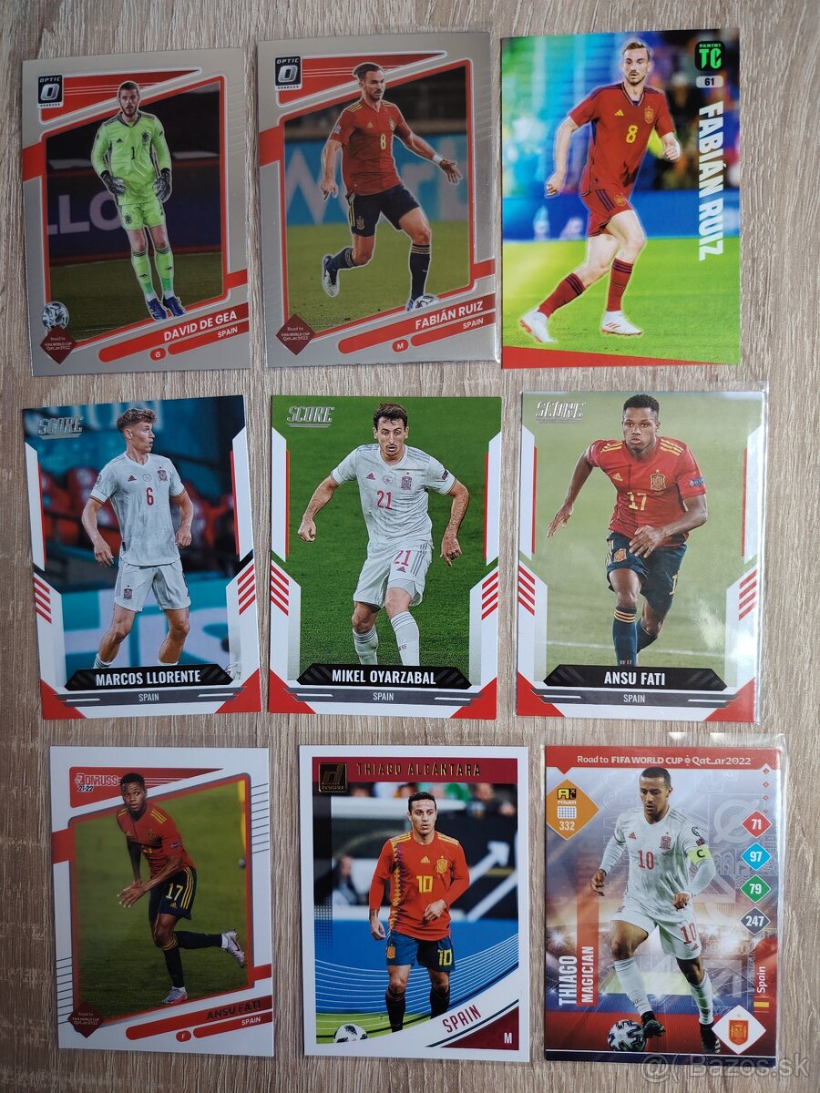 Španielsko - futbalové kartičky - 3
