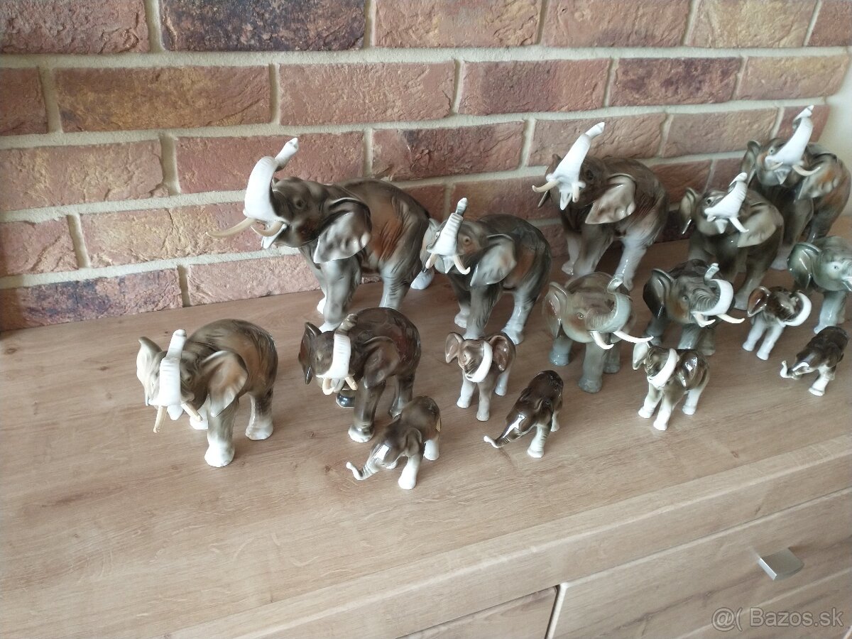 slon, slony, sloníci royal dux, kameň ónyx - 3