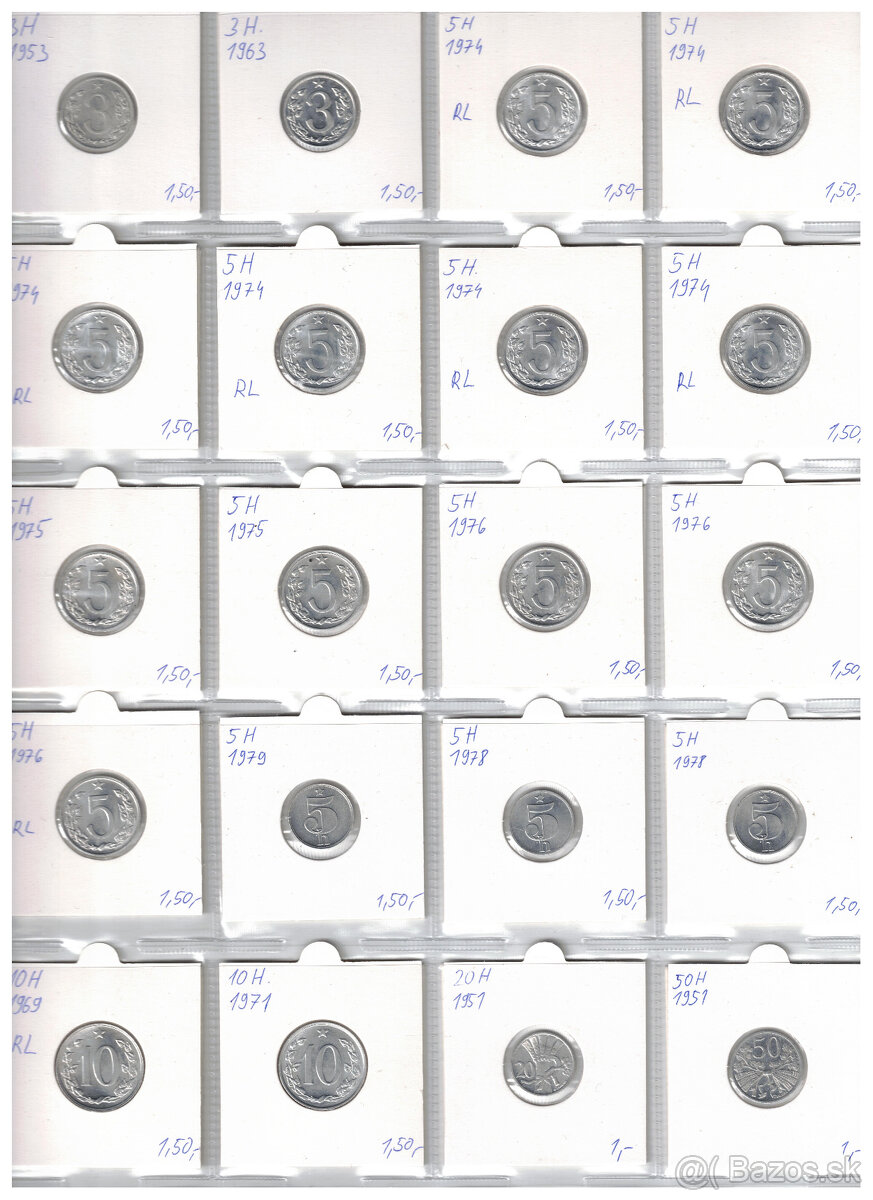 Obehove mince CSSR 1946-1992 - 3