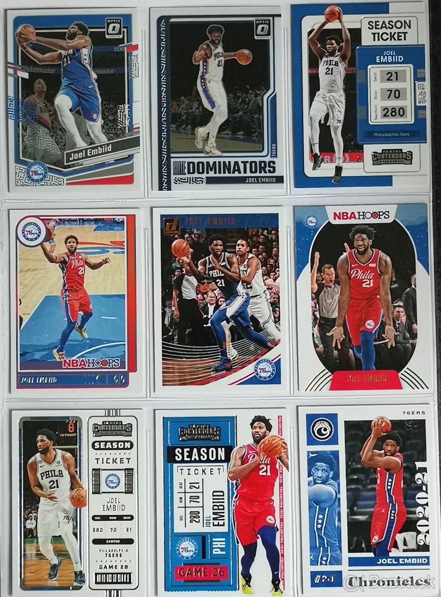 Kartičky NBA - Joel Embiid (34 kariet) - 3